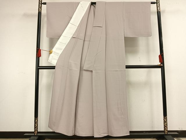 平和屋着物▽上質な色無地　単衣　紫水晶色　正絹　逸品　未使用　AAAU4509fy