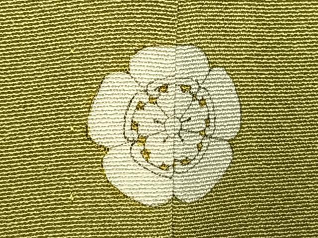 平和屋着物▽上質な色無地 単衣 抹茶色 正絹 逸品 未使用 AAAU4512fy