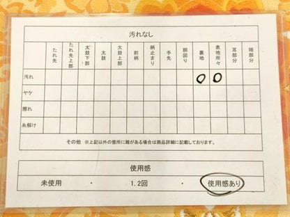 平和屋着物◎六通柄袋帯　唐織　宝相華　金銀糸　正絹　逸品　AAAU5137sx