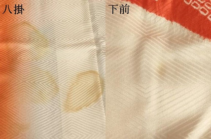 平和屋着物∵女の子 十三参り 子供 祝着 絞り 草花文 金彩 逸品 AAAU5289ja