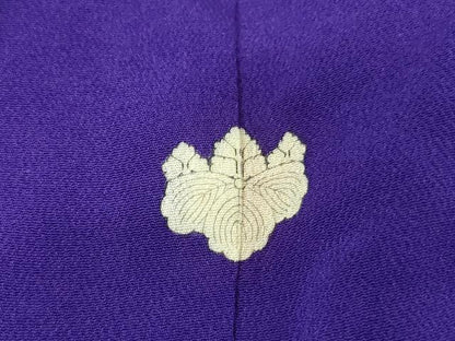 平和屋着物[]アンティーク　大正ロマン　七五三　女の子　７歳　祝着　四つ身　刺繍　鳳凰菊文　逸品　AAAU5293ja