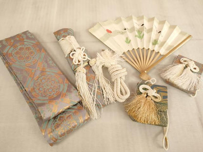 平和屋着物[]七五三　男の子　5歳　祝着・羽織・行灯袴・小物セット　騎馬風景文　金彩　AAAU5376ja