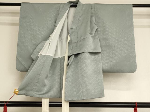 平和屋着物[]七五三　男の子　5歳　祝着・羽織・長襦袢セット　兜飛鶴松文　暈し染め　金彩　洗える着物　AAAU5410ja