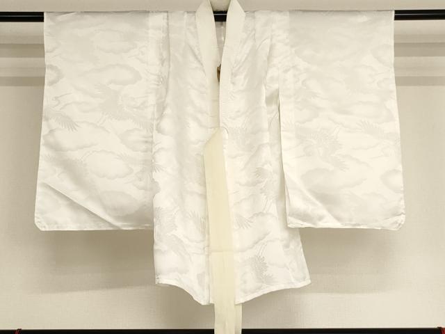 平和屋着物[]七五三　男の子　5歳　祝着・羽織・長襦袢セット　兜飛鶴松文　暈し染め　金彩　洗える着物　AAAU5410ja