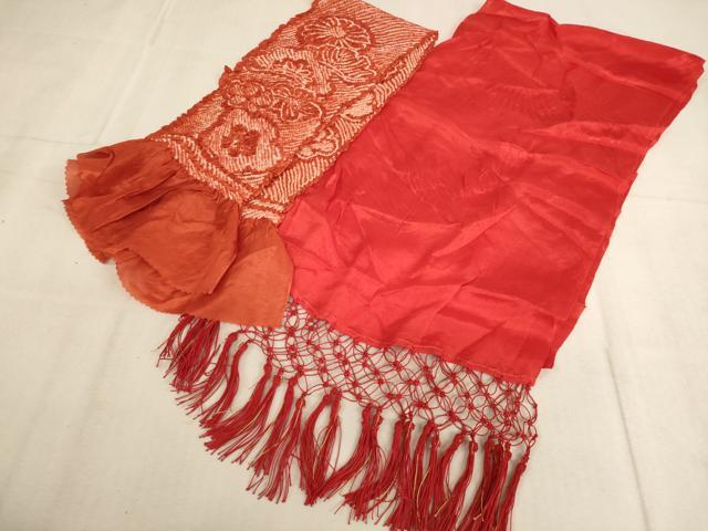 平和屋着物[]七五三　女の子　３歳　祝着　三つ身　長襦袢・被布・小物セット　駒刺繍　鈴花文　暈し染め　金彩　AAAU5433ja
