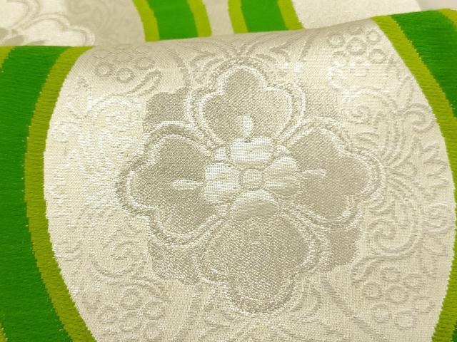 平和屋着物[]子供 全通柄袋帯 立涌花文 正絹 逸品 AAAU5452ja