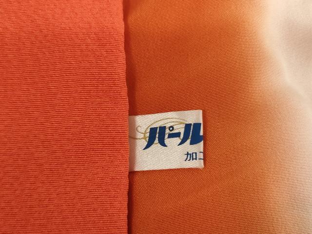 平和屋着物∵女の子　十三参り　子供　祝着　扇面花文　正絹　逸品　AAAU5505ja