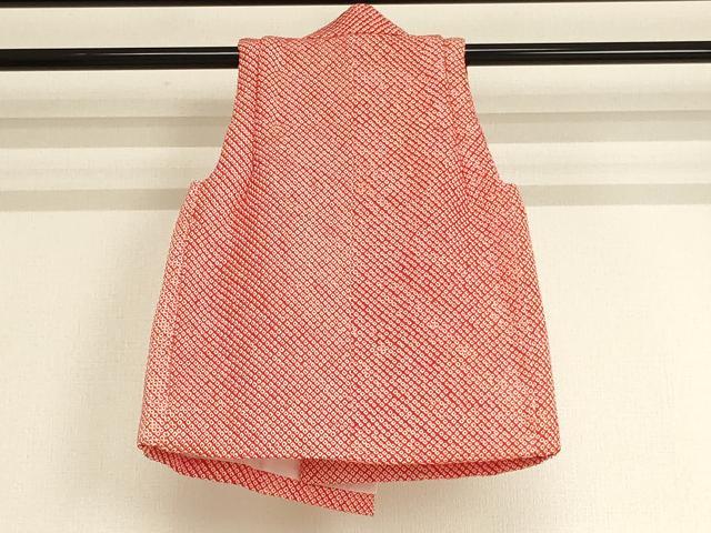 平和屋着物[]七五三　女の子　３歳　被布　総絞り　正絹　逸品　未使用　AAAU5512ja