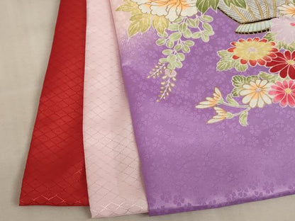平和屋着物[]お宮参り　女の子　祝着　産着　初着　のしめ　刺繍　花籠鴛鴦文　暈し染め　金糸　金彩　AAAU5532ja