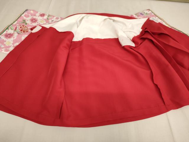 平和屋着物[]七五三　女の子　３歳　祝着　三つ身　袴付き　桜手毬文　金彩　洗える着物　AAAU5552ja