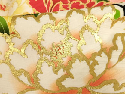 平和屋着物[]お宮参り　女の子　祝着　産着　初着　のしめ　貝桶花文　金彩　洗える着物　AAAU5599ja