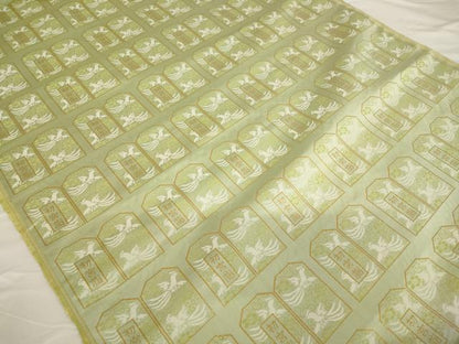 平和屋本店■金襴布 反物 端切れ 袈裟 法衣 ５点セット 初宮詣 鳳凰文 寺院 仏具 仏教 僧侶 神職 装束 AAAU5678ja