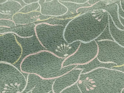 平和屋着物▽小紋 単衣 花尽くし 洗える着物 AAAU6402iu