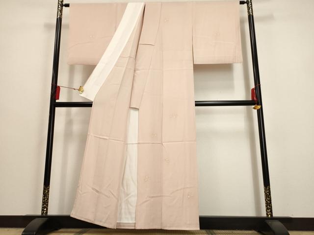 平和屋着物▽銀座きしや　訪問着　単衣　舞葉文　金彩　正絹　逸品　AAAU6421iu