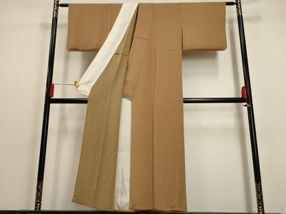 平和屋着物▽上質な小紋 単衣 大小あられ 鬼しぼ縮緬 正絹 逸品 AAAU6424iu