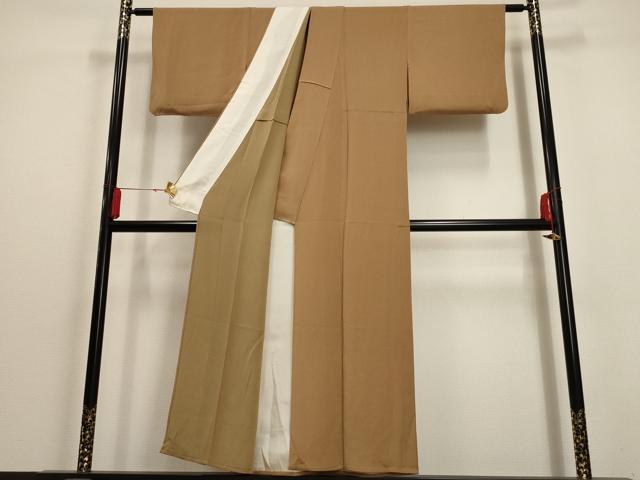 平和屋着物▽上質な小紋 単衣 大小あられ 鬼しぼ縮緬 正絹 逸品 AAAU6424iu