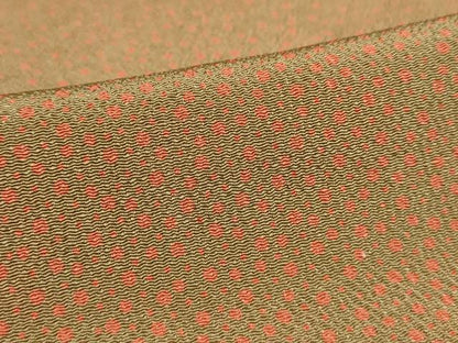 平和屋着物▽上質な小紋 単衣 大小あられ 鬼しぼ縮緬 正絹 逸品 AAAU6424iu