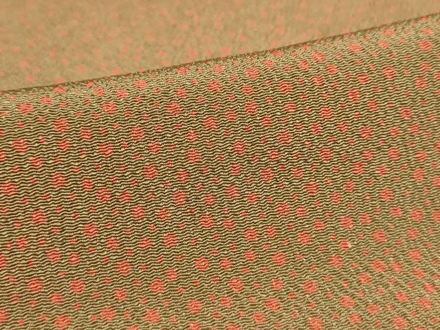 平和屋着物▽上質な小紋 単衣 大小あられ 鬼しぼ縮緬 正絹 逸品 AAAU6424iu