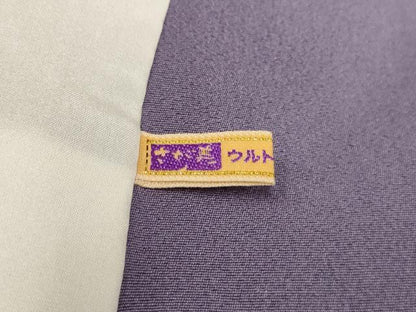 平和屋着物▽訪問着　単衣　扇面花丸文　暈し染め　さが美扱い　正絹　逸品　AAAU6425iu