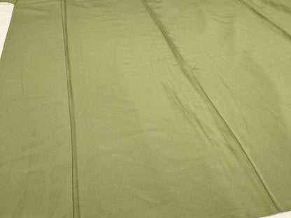 平和屋着物▽上質な色無地　単衣　麹塵色　正絹　逸品　AAAU6434iu