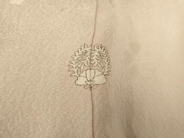 平和屋着物▽上質な色無地 単衣 舞桜地紋 桜色 正絹 逸品 AAAU6438iu