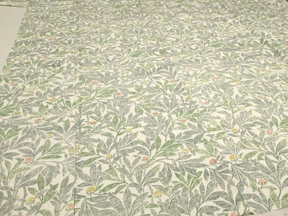 平和屋着物▽上質な小紋 単衣 枝葉文 正絹 逸品 AAAU6443iu