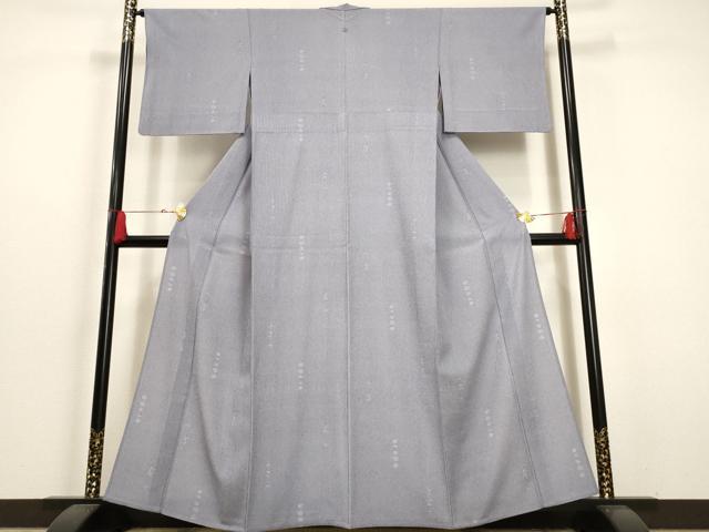 平和屋着物▽江戸小紋　単衣　草花文　洗える着物　AAAU6444iu