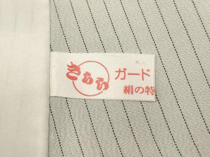 平和屋着物▽訪問着 単衣 刺繍 幾何学文様 金糸 正絹 逸品 AAAU6455iu