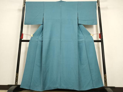 平和屋着物▽上質な色無地 単衣 薄縹色 正絹 逸品 AAAU6466iu