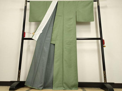 平和屋着物▽江戸小紋 単衣 両面染 大小あられ 洗える着物 AAAU6480iu