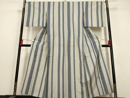 平和屋着物▽小紋　単衣　松皮菱間道　AAAU6494iu