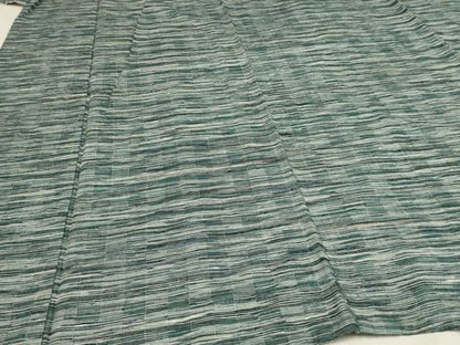 平和屋着物▽上質な紬 単衣 霞文 正絹 逸品 AAAU6502iu