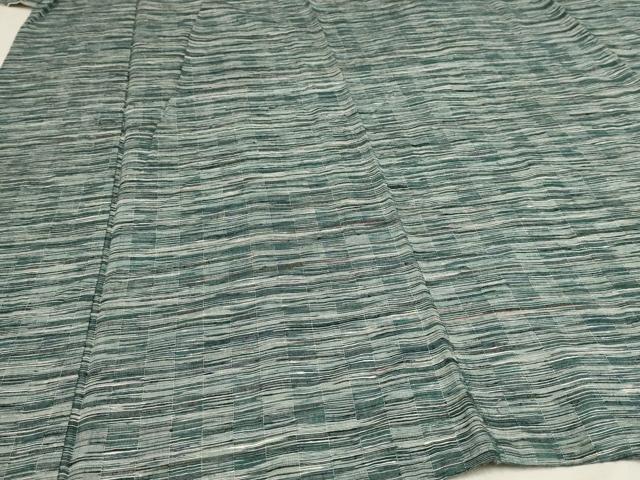 平和屋着物▽上質な紬 単衣 霞文 正絹 逸品 AAAU6502iu