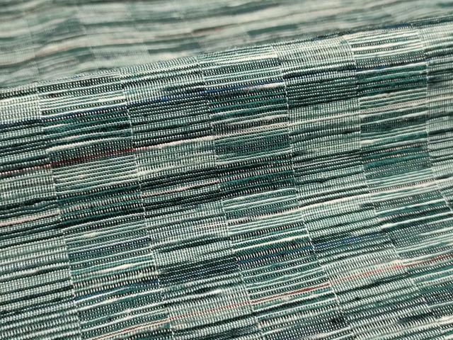 平和屋着物▽上質な紬 単衣 霞文 正絹 逸品 AAAU6502iu