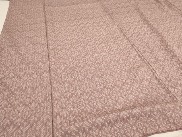 平和屋着物■お召　矢絣文様　正絹　逸品　AAAU6591iu