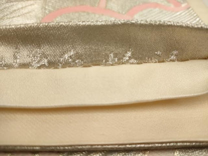 平和屋着物◎六通柄袋帯 道長花文 金銀糸 正絹 逸品 AAAU7193dt