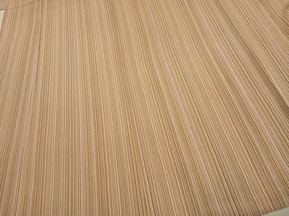 平和屋着物▽鈴木秋治 江戸小紋 単衣 縞 正絹 逸品 AAAU7980fy