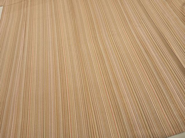 平和屋着物▽鈴木秋治 江戸小紋 単衣 縞 正絹 逸品 AAAU7980fy