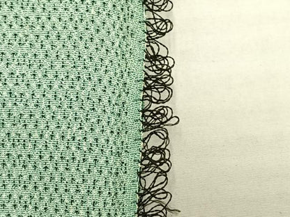 平和屋着物▽白鷹お召　単衣　蚊絣　さが美扱い　正絹　逸品　AAAU7998fy