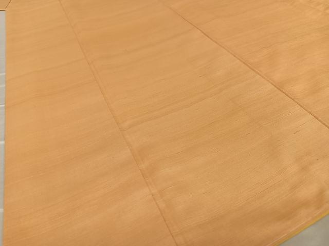 平和屋着物●上質な紬 色無地 小麦色 正絹 逸品 AAAU8074zg
