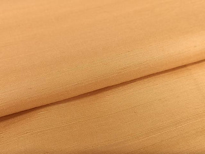 平和屋着物●上質な紬 色無地 小麦色 正絹 逸品 AAAU8074zg