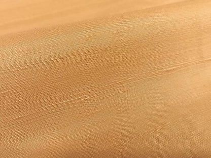 平和屋着物●上質な紬 色無地 小麦色 正絹 逸品 AAAU8074zg