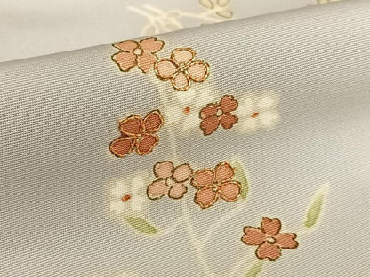 平和屋着物●創業460年・千總 訪問着 手描き 駒刺繍 流水花文 暈し染め 金彩 鈴乃屋扱い 正絹 逸品 AAAU8101zg