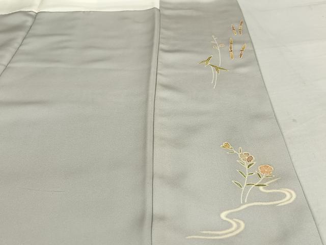 平和屋着物●創業460年・千總 訪問着 手描き 駒刺繍 流水花文 暈し染め 金彩 鈴乃屋扱い 正絹 逸品 AAAU8101zg