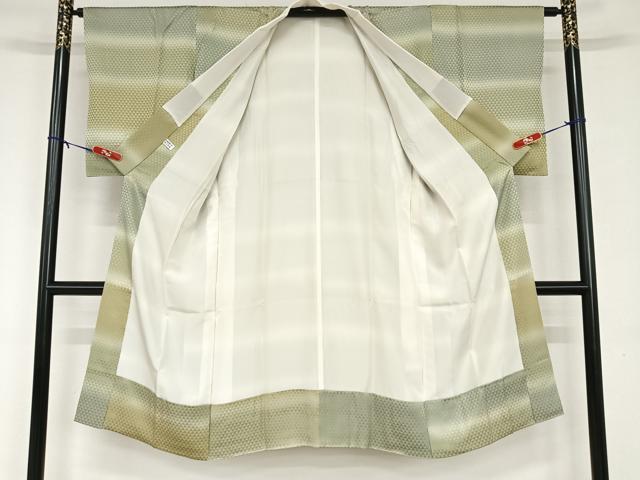 平和屋着物●長襦袢　袷　鱗地紋　暈し染め　正絹　逸品　AAAU8111zg