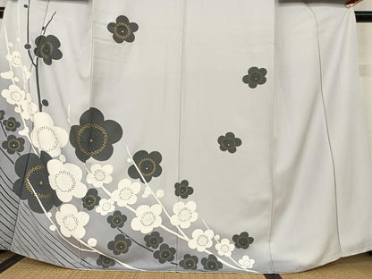 平和屋着物●訪問着　枝梅　正絹　逸品　AAAU8127zg