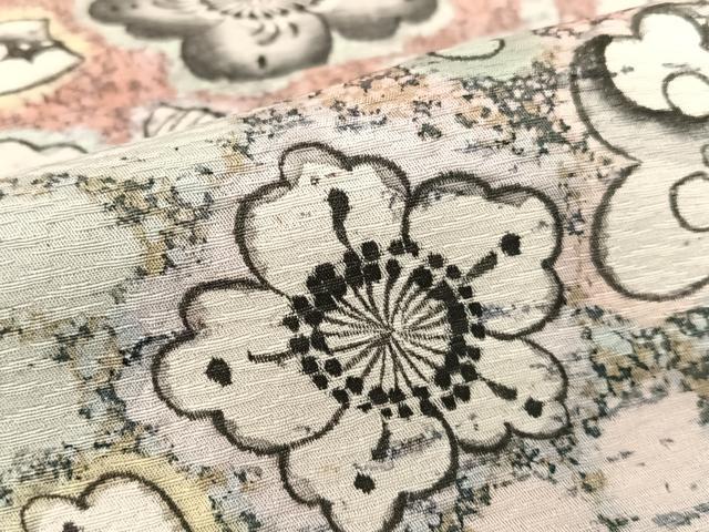 平和屋着物●豪華振袖　辻が花　暈し染め　丹後縮緬　上代48万円　仮絵羽　逸品　未使用　AAAU8175zg