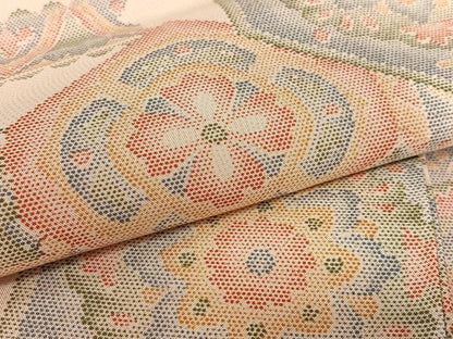 平和屋着物●本場染大島紬　亀甲花文　正絹　逸品　AAAU8181zg