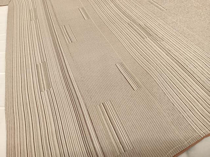 平和屋着物●上質な小紋 縞 正絹 逸品 未使用 AAAU8186zg