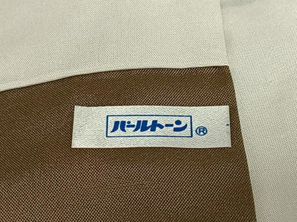 平和屋着物●着物デザイナー 園山明子 訪問着 紬地 短冊飛鳥文 正絹 逸品 AAAU8199zg